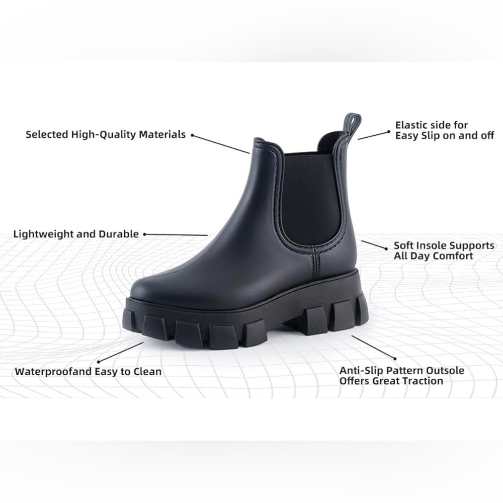 - New Termiyinful  boots Size 9 New in box women’s rain boots outdoor boot… - Picture 2 of 5
